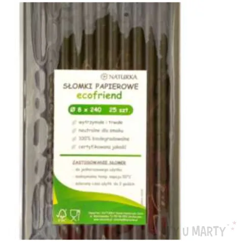 slomki proste eko czarne kemis 24 cm 25 szt