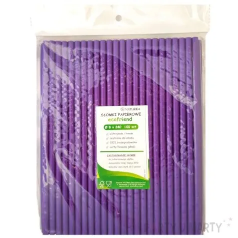slomki proste eko fioletowe kemis 24 cm 100 szt