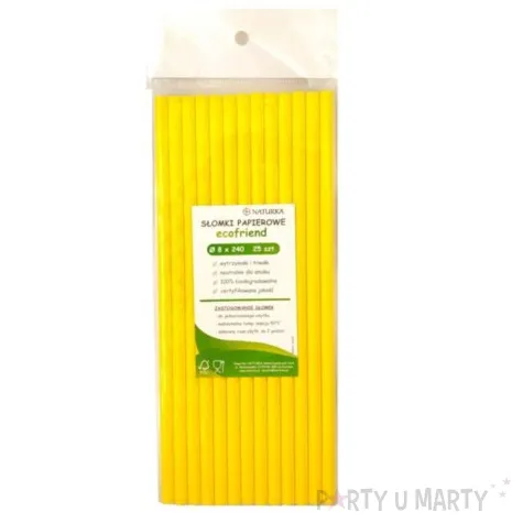 slomki proste eko zolte kemis 24 cm 25 szt