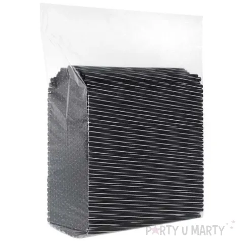 slomki proste grube 24 cm czarne biale twister 500 szt