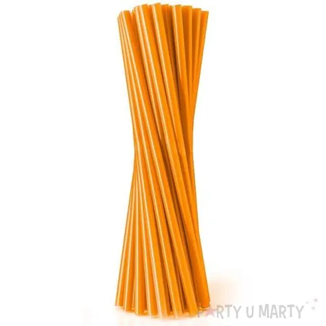 slomki proste grube 24 cm pomaranczowe 8 mm 20 szt