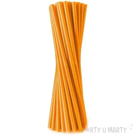 slomki proste grube 24 cm pomaranczowe fluor 500 szt