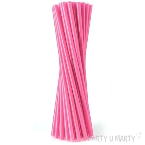 slomki proste grube 24 cm rozowe 20 szt