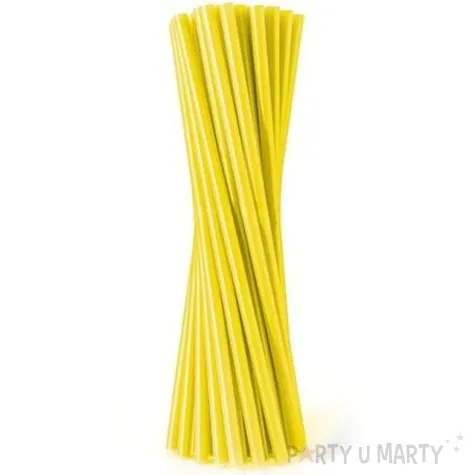 slomki proste grube 24 cm zolte fluor 500 szt