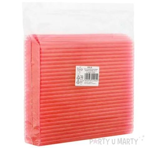 slomki proste grube bio godan 8 mm 24 cm czerwone 250 szt