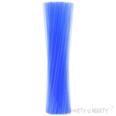 slomki proste grube bio godan 8 mm 24 cm transparentne niebieskie 250 szt