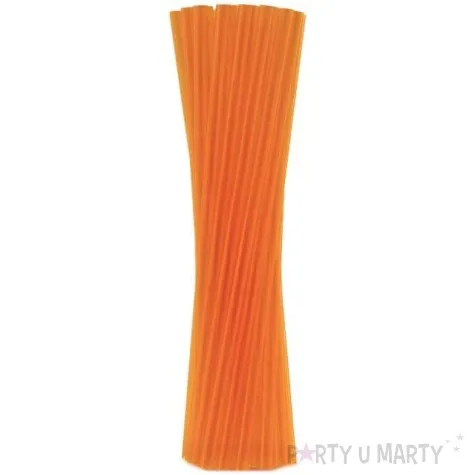slomki proste grube bio godan 8 mm 24 cm transparentne pomaranczowe 250 szt
