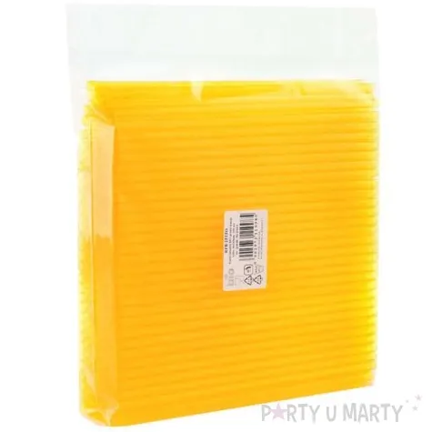 slomki proste grube bio godan 8 mm 24 cm transparentne zolte 250 szt