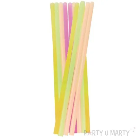 slomki proste grube bio neon amscan 24 cm 40 szt