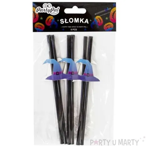 slomki proste halloweenowe kapelusze wiedzmy partypal 20 cm 6 szt