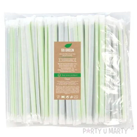 slomki proste higieniczne go green zielone arpex 20 cm 400 szt