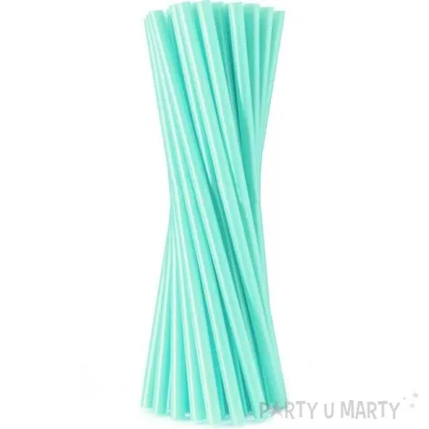 slomki proste jumbo grube turkusowe godan 24 cm 100 szt