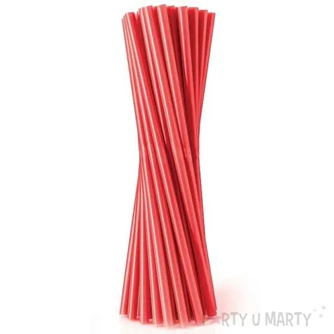 slomki proste lamane 21 cm czerwone 40 szt