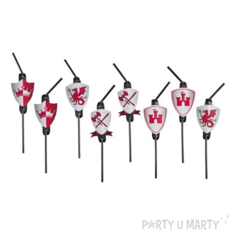 slomki rycerze amscan 24 cm 8 szt