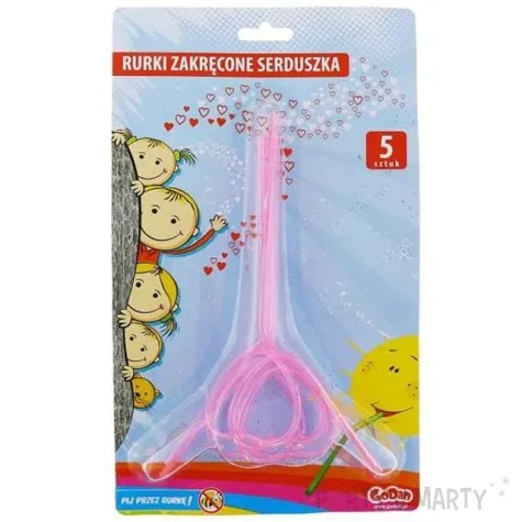 slomki serduszka zakrecone 5 szt