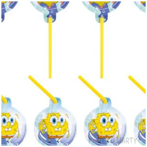 slomki spongebob kanciastoporty amscan 24 cm 8 szt