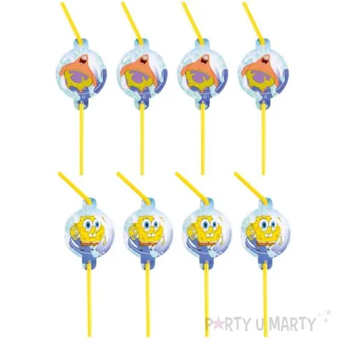slomki spongebob kanciastoporty amscan 24 cm 8 szt