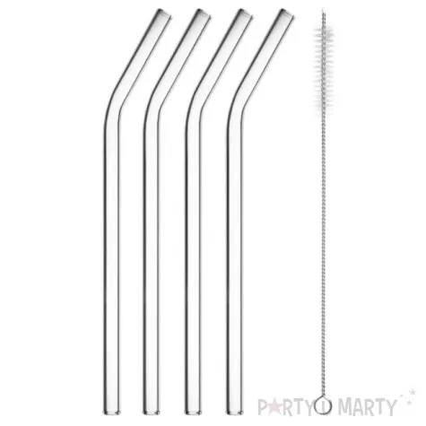 slomki szklane zestaw zagiete godan 4 szt