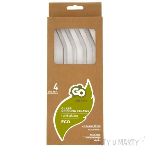 slomki szklane zestaw zagiete godan 4 szt