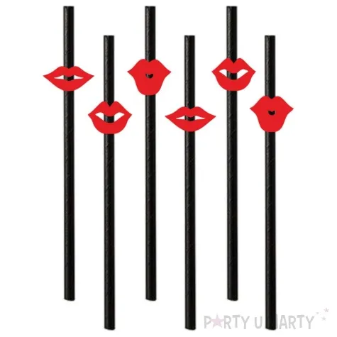 slomki usta mix czerwone 19 5 cm czarne 6 szt