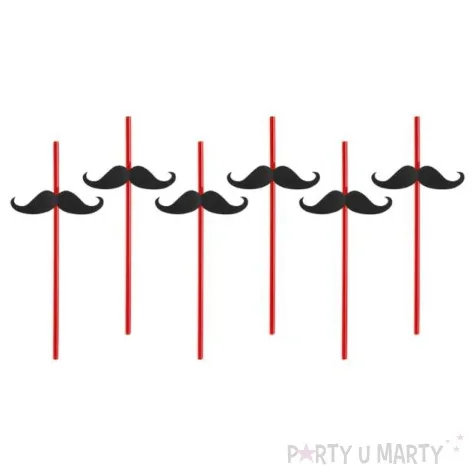 slomki wasy czerwone 21 cm 6 szt