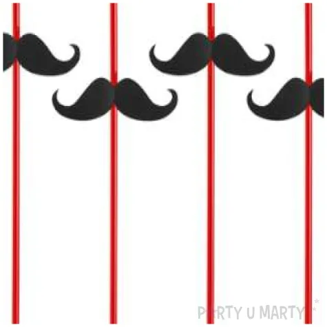 slomki wasy czerwone 21 cm 6 szt