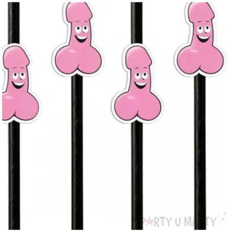 slomki wesole peniski czarny 19 5 cm 6 szt