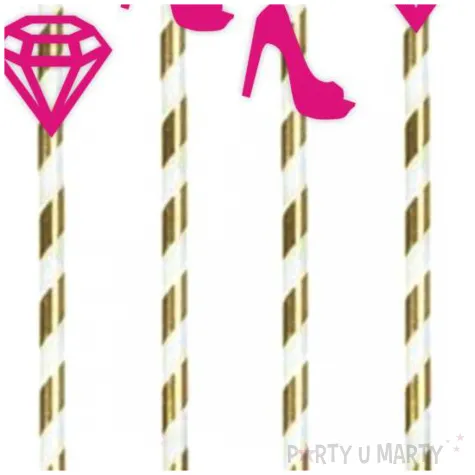 slomki wieczor panienski mix rozowe 19 5 cm 6 szt