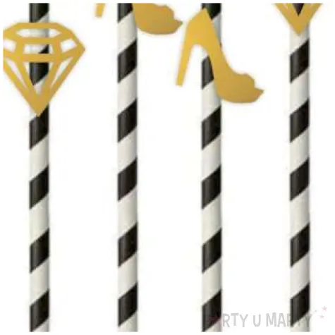 slomki wieczor panienski mix zloty 19 5 cm 6 szt