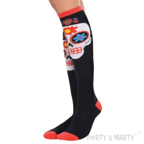 smieszne skarpety meksykanska czaszka amscan
