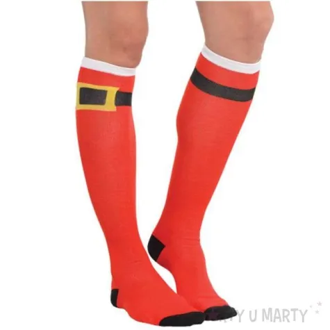 smieszne skarpety swiety mikolaj amscan