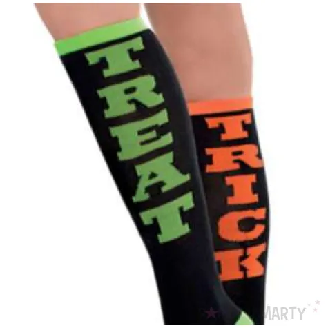 smieszne skarpety trick treat halloween amscan