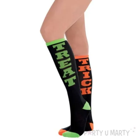 smieszne skarpety trick treat halloween amscan
