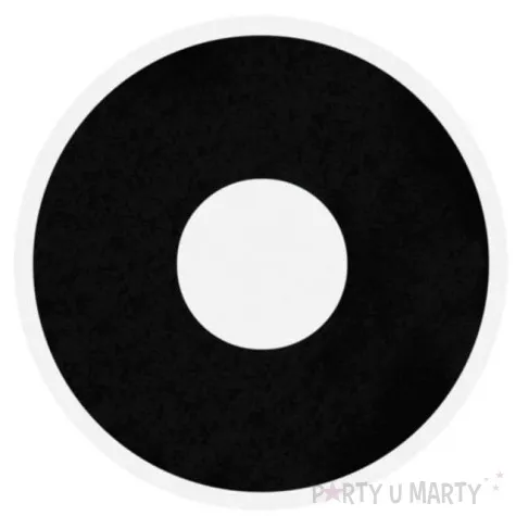 soczewki kolorowe black out czarne smiffys jednodniowe