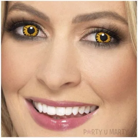 soczewki kolorowe zachod slonca zolte smiffys jednodniowe