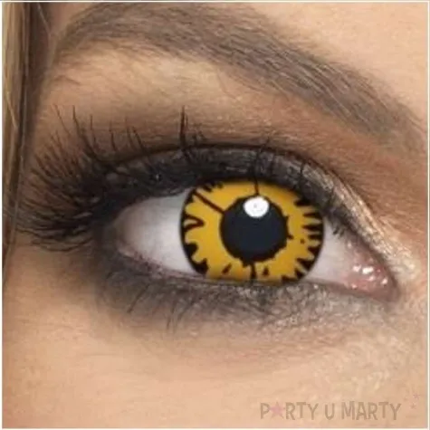 soczewki kolorowe zachod slonca zolte smiffys jednodniowe