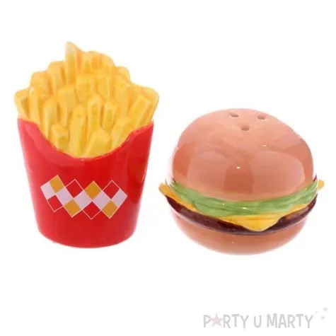 solniczka i pieprzniczka hamburger i frytki ootb