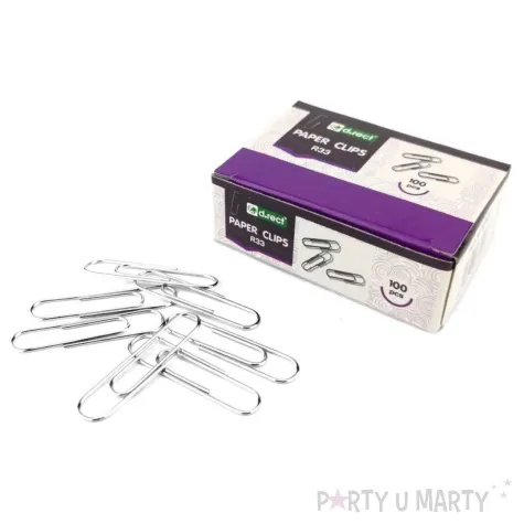 spinacze classic metalowe d rect 33 mm 100 szt