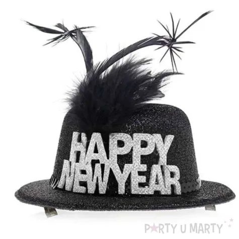 spinka do wlosow happy new year srebrny godan