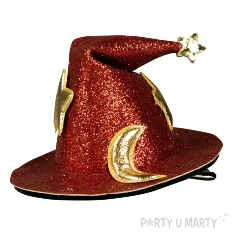 spinka do wlosow kapelusz czarownicy czerwony arpex