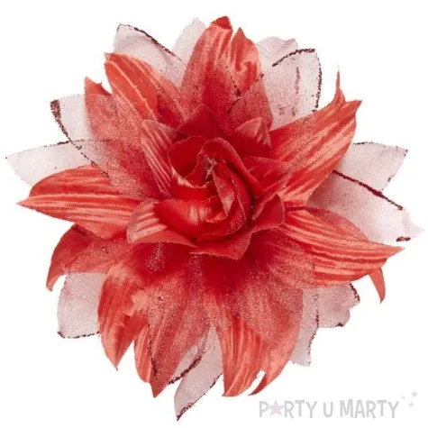 spinka do wlosow kwiat czerwony widmann