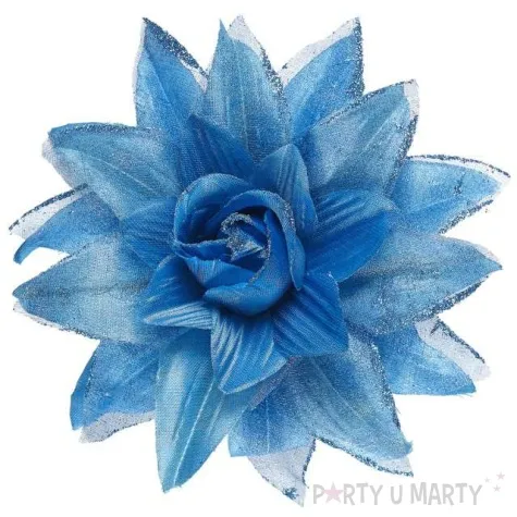 spinka do wlosow kwiat niebieski widmann