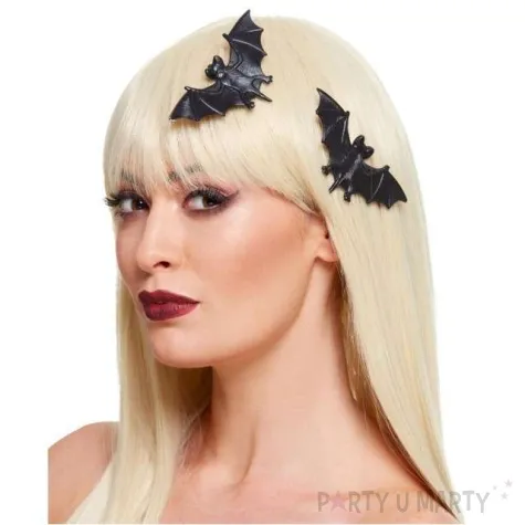 spinka do wlosow nietoperze czarny smiffys 2 szt