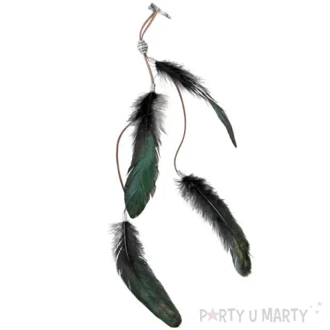 spinka indianskie piorka czarna widmann