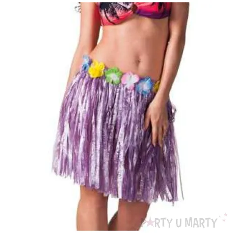 spodnica hawajska fioletowa boland 45 cm