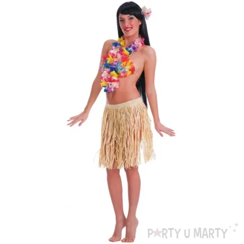 spodnica hawajska krotka bezowa carnival toys 45 cm