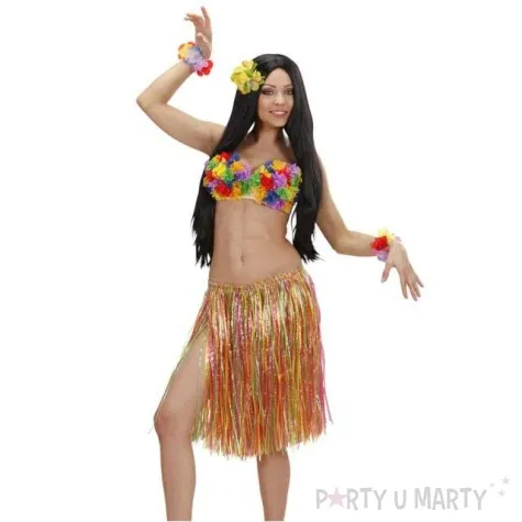 spodnica hawajska krotka kolorowa widmann 55 cm