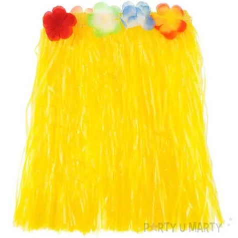 spodnica hawajska krotka zolta godan 40 cm