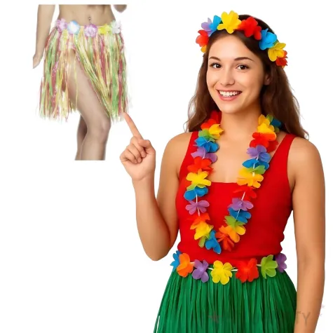 spodnica hawajska mix smiffys 46 cm