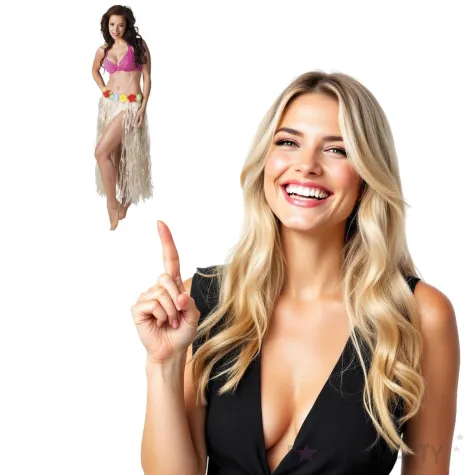 spodnica hawajska naturalna boland 80 cm